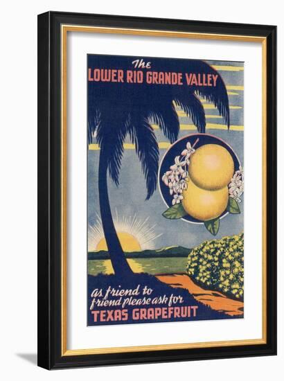 Lower Rio Grande Valley Grapefruit-null-Framed Art Print