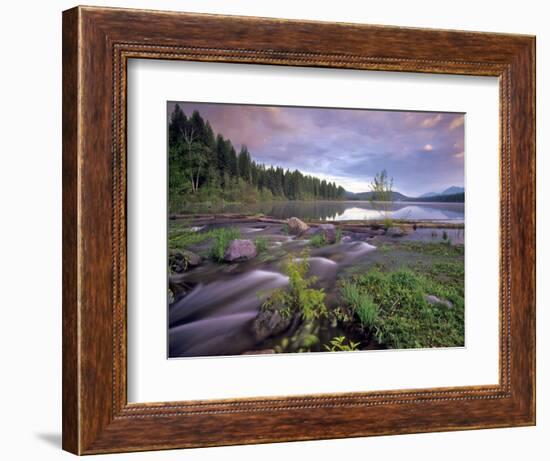 Lower Stillwater Lake in the Flathead National Forest, Montana, USA-Chuck Haney-Framed Photographic Print