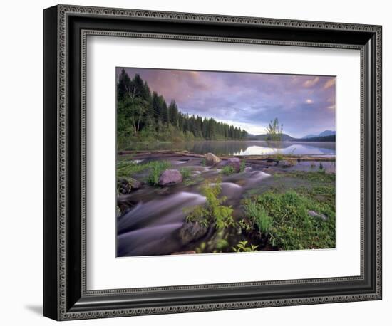 Lower Stillwater Lake in the Flathead National Forest, Montana, USA-Chuck Haney-Framed Photographic Print