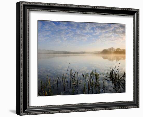 Lower Tamar Lake, North Devon Cornwall Border, UK-Ross Hoddinott-Framed Photographic Print