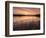 Lower Tamar Lakes, reflections and rushes, colurful winter sunrise, North Cornwall, UK-Ross Hoddinott-Framed Photographic Print