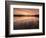 Lower Tamar Lakes, reflections and rushes, colurful winter sunrise, North Cornwall, UK-Ross Hoddinott-Framed Photographic Print