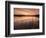 Lower Tamar Lakes, reflections and rushes, colurful winter sunrise, North Cornwall, UK-Ross Hoddinott-Framed Photographic Print