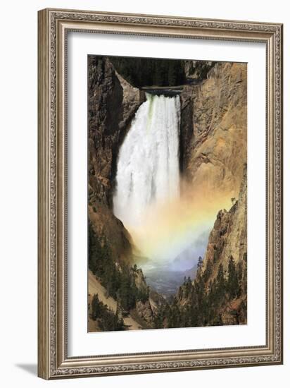Lower Yellowstone Falls And Spray Rainbow-Paul Stewart-Framed Photographic Print