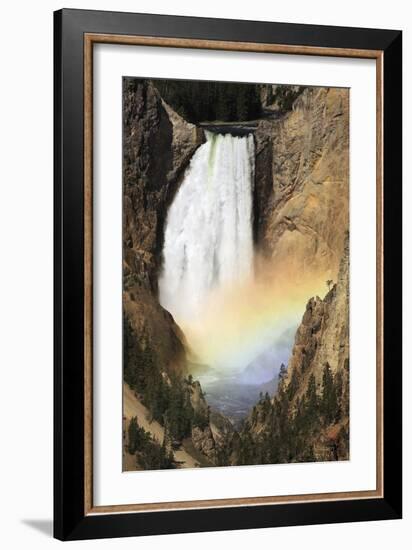 Lower Yellowstone Falls And Spray Rainbow-Paul Stewart-Framed Photographic Print