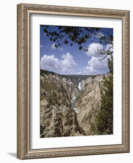 Lower Yellowstone Falls from Artists' Point, Yellowstone National Park, USA-Geoff Renner-Framed Photographic Print