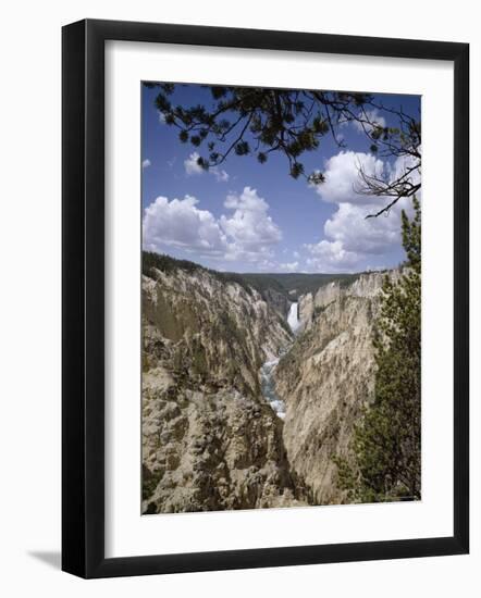 Lower Yellowstone Falls from Artists' Point, Yellowstone National Park, USA-Geoff Renner-Framed Photographic Print