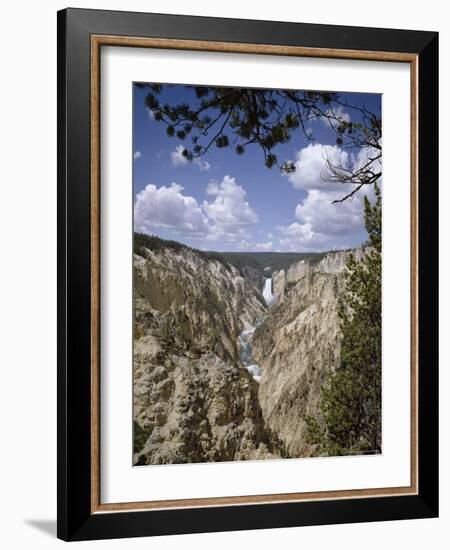 Lower Yellowstone Falls from Artists' Point, Yellowstone National Park, USA-Geoff Renner-Framed Photographic Print