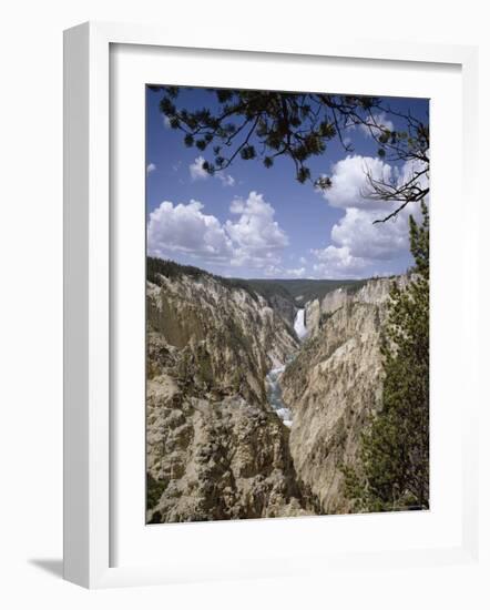 Lower Yellowstone Falls from Artists' Point, Yellowstone National Park, USA-Geoff Renner-Framed Photographic Print