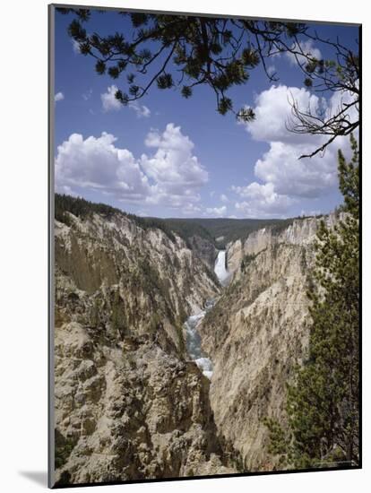 Lower Yellowstone Falls from Artists' Point, Yellowstone National Park, USA-Geoff Renner-Mounted Photographic Print