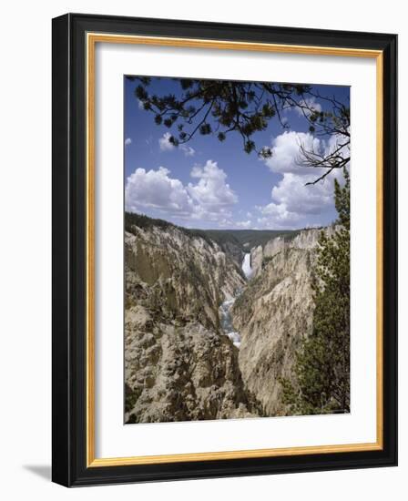 Lower Yellowstone Falls from Artists' Point, Yellowstone National Park, USA-Geoff Renner-Framed Photographic Print