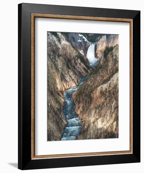 Lower Yellowstone Falls Is the Largest Falls in What Is Considered the Grand Canyon of Yellowstone.-Brad Beck-Framed Photographic Print