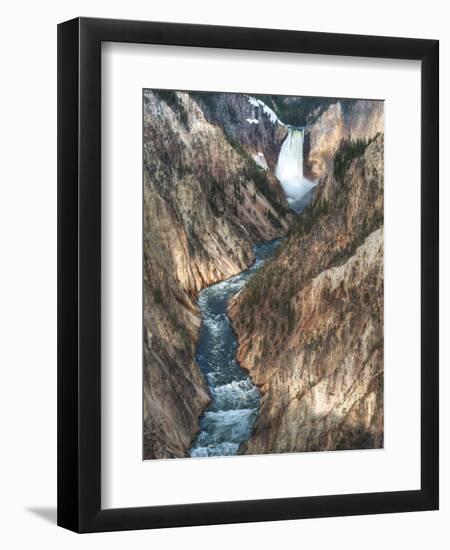 Lower Yellowstone Falls Is the Largest Falls in What Is Considered the Grand Canyon of Yellowstone.-Brad Beck-Framed Photographic Print