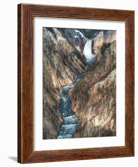 Lower Yellowstone Falls Is the Largest Falls in What Is Considered the Grand Canyon of Yellowstone.-Brad Beck-Framed Photographic Print