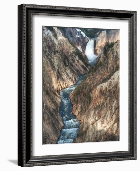 Lower Yellowstone Falls Is the Largest Falls in What Is Considered the Grand Canyon of Yellowstone.-Brad Beck-Framed Photographic Print