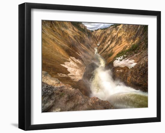 Lower Yellowstone Falls, Yellowstone National Park, Wyoming-Brad Beck-Framed Photographic Print