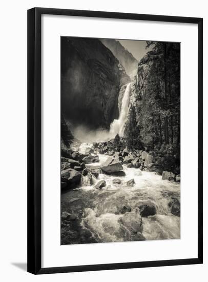 Lower Yosemite Falls, Yosemite National Park-Russ Bishop-Framed Photographic Print