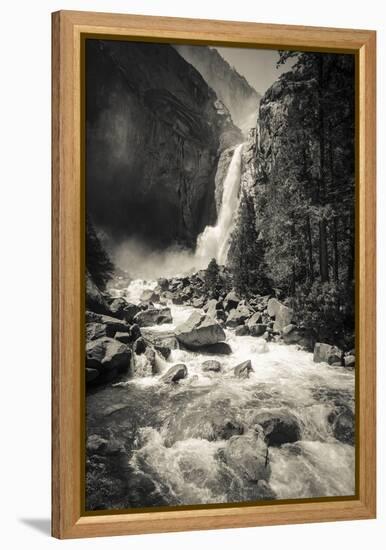 Lower Yosemite Falls, Yosemite National Park-Russ Bishop-Framed Premier Image Canvas
