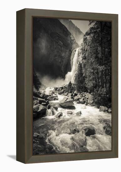 Lower Yosemite Falls, Yosemite National Park-Russ Bishop-Framed Premier Image Canvas