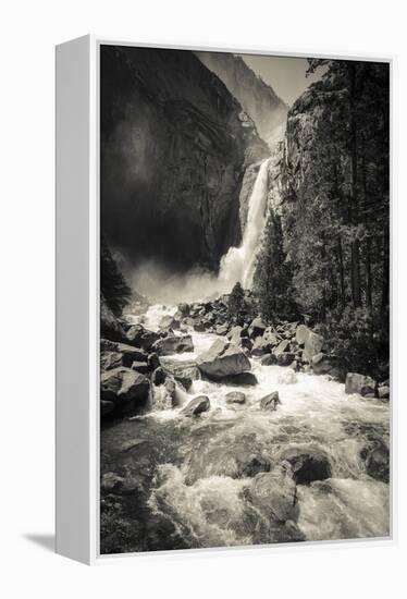 Lower Yosemite Falls, Yosemite National Park-Russ Bishop-Framed Premier Image Canvas