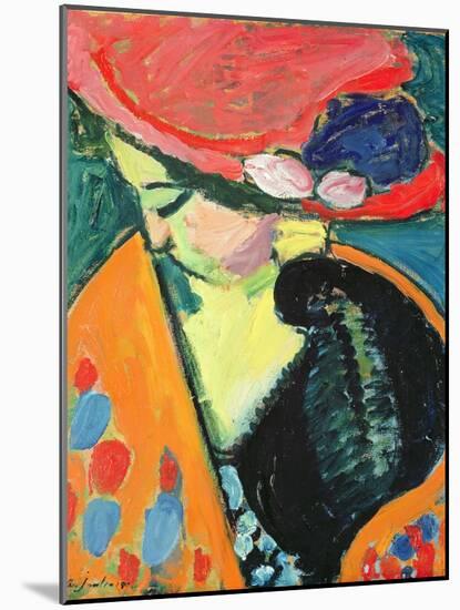 Lowered Head, 1909-Alexej Von Jawlensky-Mounted Giclee Print