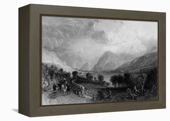 Lowes Water, Lake District-Thomas Allom-Framed Stretched Canvas