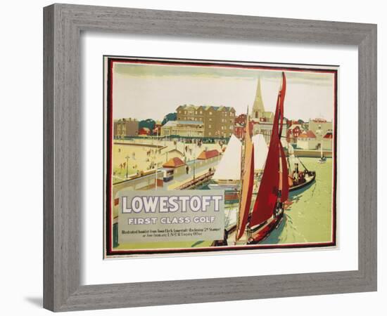 Lowestoft First Class Golf Poster-null-Framed Giclee Print