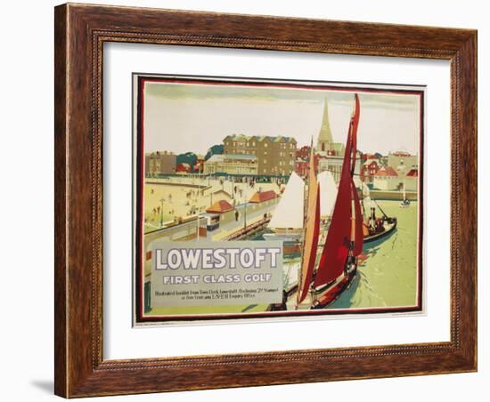 Lowestoft First Class Golf Poster-null-Framed Giclee Print