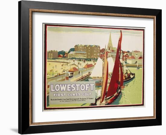 Lowestoft First Class Golf Poster-null-Framed Giclee Print