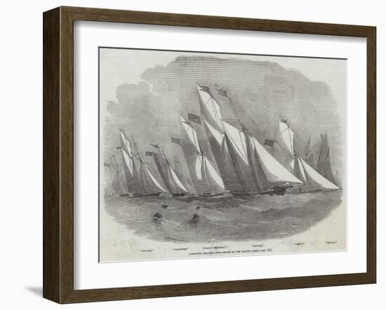 Lowestoft Regatta, the Review of the Yachts-Edwin Weedon-Framed Giclee Print