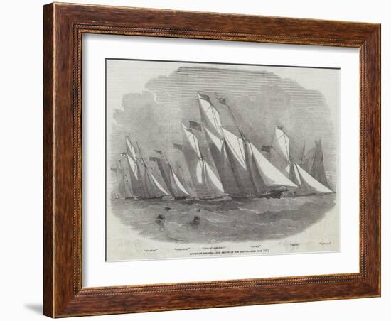 Lowestoft Regatta, the Review of the Yachts-Edwin Weedon-Framed Giclee Print