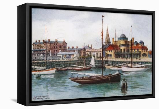 Lowestoft, the Yacht Basin-Alfred Robert Quinton-Framed Premier Image Canvas