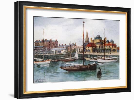 Lowestoft, the Yacht Basin-Alfred Robert Quinton-Framed Giclee Print