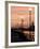 Lowry Footbridge and Canal in the Evening, Salford, Manchester, England, United Kingdom, Europe-Charles Bowman-Framed Photographic Print