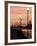 Lowry Footbridge and Canal in the Evening, Salford, Manchester, England, United Kingdom, Europe-Charles Bowman-Framed Photographic Print