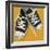 Lowtops (black on yellow)-John W^ Golden-Framed Art Print