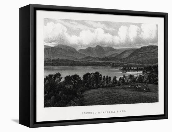 Lowwood and Langdale Pikes, Lake District, Cumbria, 1896-null-Framed Premier Image Canvas