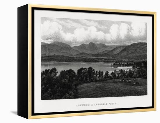 Lowwood and Langdale Pikes, Lake District, Cumbria, 1896-null-Framed Premier Image Canvas