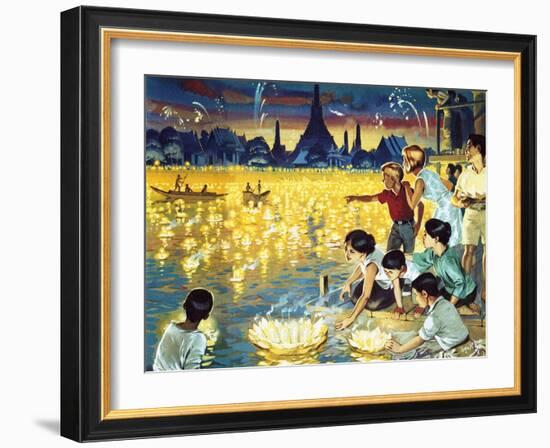 Loy Krathong Festival in Bangkok-Mcbride-Framed Giclee Print