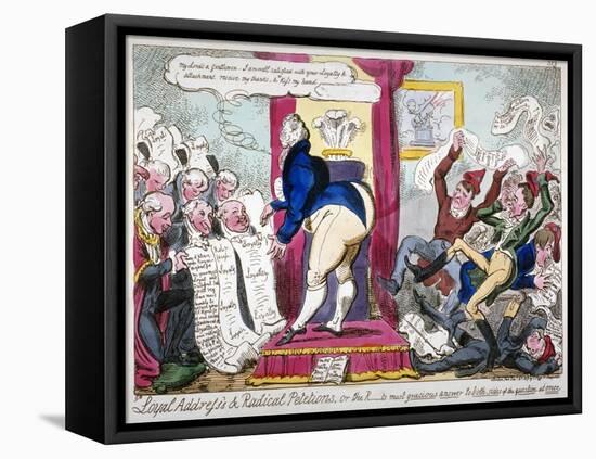 Loyal Address's and Radical Petitions..., 1819-George Cruikshank-Framed Premier Image Canvas