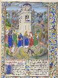Fortress of Faith (Miniature of the Saints Gregory, Augustine, Jerome, and Ambrose Fighting Demon)-Loyset Liédet-Giclee Print