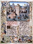 The Murder of Etienne Marcel, 1358, (Mid-15th Centur)-Loyset Liedet-Mounted Giclee Print