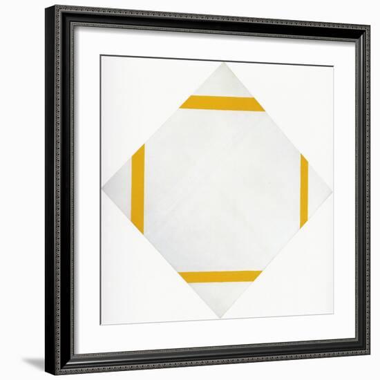 Lozange Composition with Four Yellow Lines, 1933-Piet Mondrian-Framed Art Print