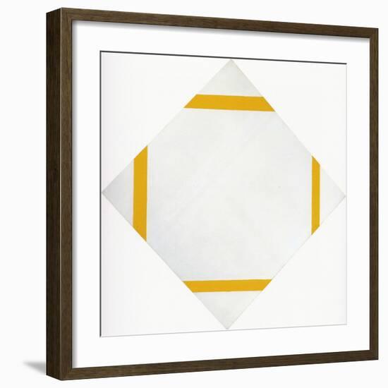 Lozange Composition with Four Yellow Lines, 1933-Piet Mondrian-Framed Art Print