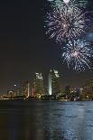 San Diego Bay Fireworks-lpound-Framed Photographic Print