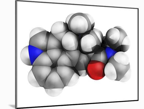 LSD Drug Molecule-Laguna Design-Mounted Photographic Print