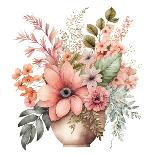 Watercolor Jar Bouquets 1-LSR Design Studio-Art Print