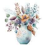 Watercolor Jar Bouquets 12-LSR Design Studio-Art Print