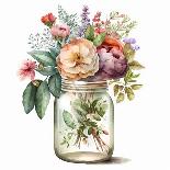 Watercolor Jar Bouquets 12-LSR Design Studio-Art Print