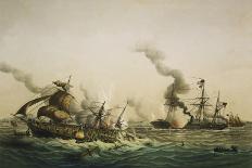 Naval Engagement Between the U.S.S. Kearsarge and the Confederate sea raider Alabama-Lt-Col Lebreton-Mounted Giclee Print